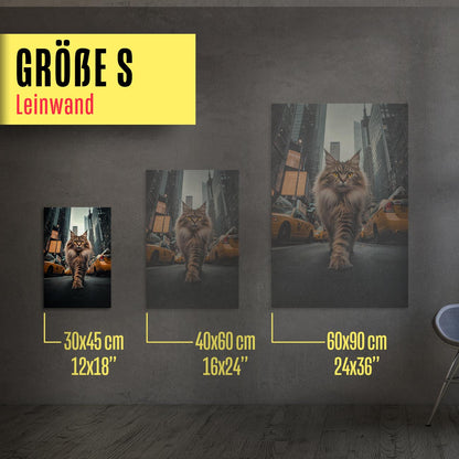 Maine Coon in New York - Poster und Canvas