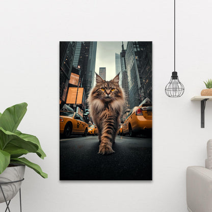 Maine Coon in New York - Poster und Canvas